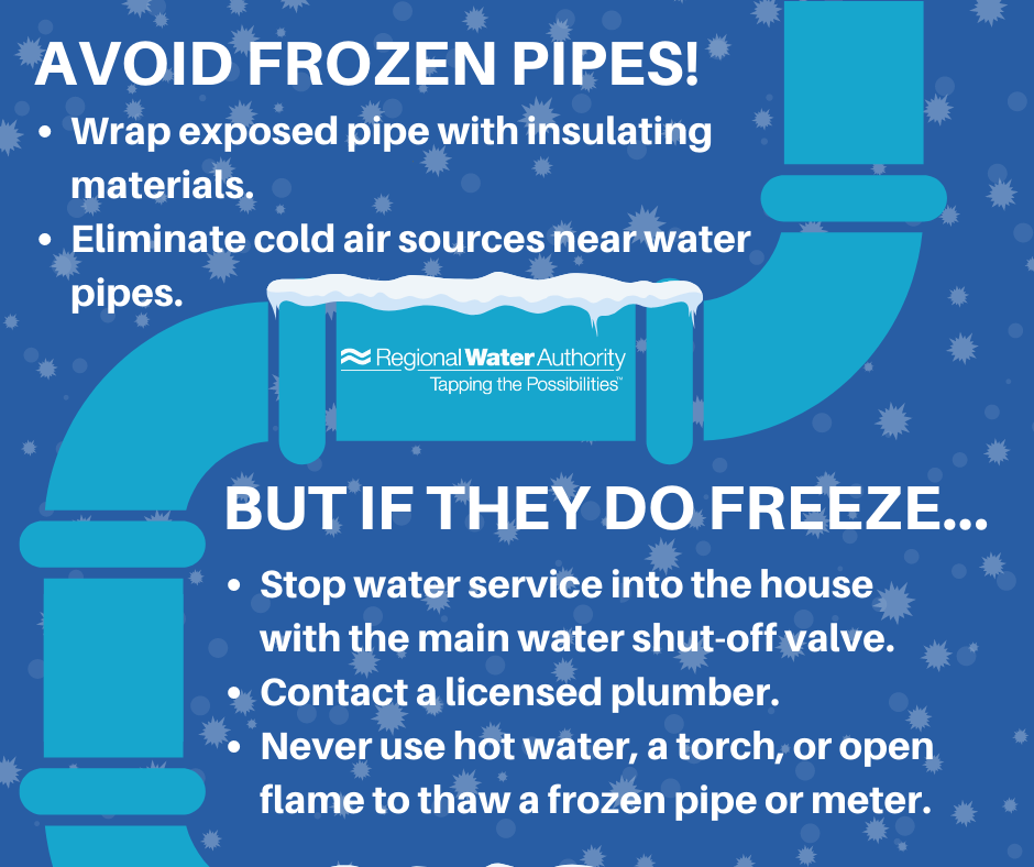 Regional Water Authority Encourages Customers to Protect Their Pipes ...